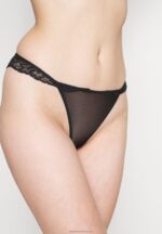 Z62T1004 Women Anna Field 5 Pack Thong Black - Image 5