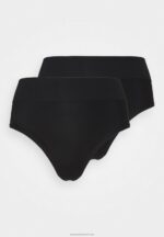 Z62T1012 Women Anna Field 2Pp High Waist Thong Thong Black - Image 6