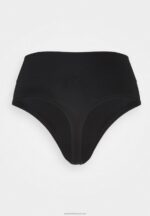 Z62T1012 Women Anna Field 2Pp High Waist Thong Thong Black - Image 8