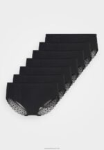 Z62T1016 Women Anna Field 7 Pack Briefs Black - Image 7