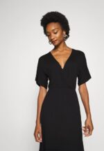 Z62T101 Women Anna Field Jersey Dress Black - Image 4