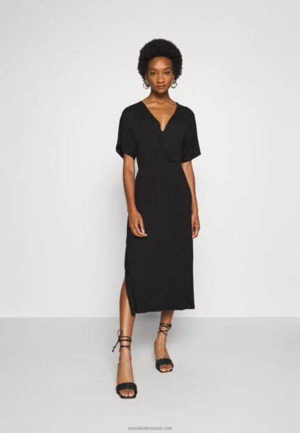 Z62T101 Women Anna Field Jersey Dress Black