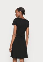 Z62T103 Women Anna Field Jersey Dress Black - Image 3