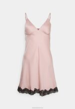 Z62T1041 Women Anna Field Nightie Pink/Black - Image 4