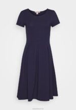 Z62T105 Women Anna Field Jersey Dress Maritime Blue - Image 5