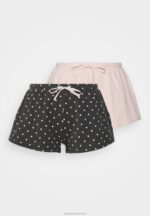 Z62T1061 Women Anna Field Short 2 Pack Pyjama Bottoms Pink - Image 5
