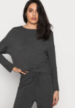 Z62T1071 Women Anna Field Pyjama Set Dark Grey - Image 4