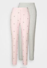 Z62T1076 Women Anna Field 2 Pack Pyjama Bottoms Pink/Grey - Image 5