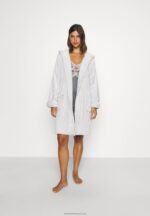 Z62T1082 Women Anna Field Maelis Dressing Gown Grey - Image 2