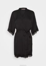 Z62T1085 Women Anna Field Dressing Gown Black - Image 5