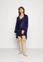 Z62T1089 Women Anna Field Dressing Gown Blue - Image 2