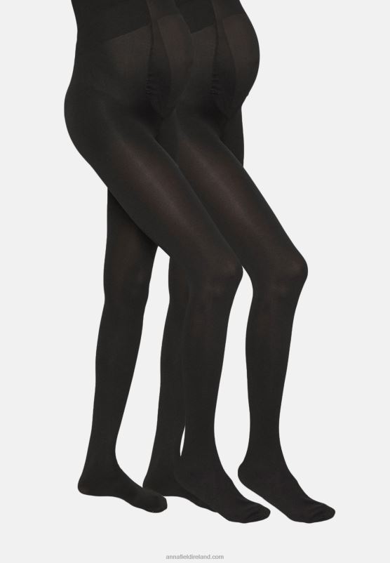 Z62T1101 Women Anna Field 2Pp 100 Den Maternity Tight Tights Black - Image 3