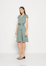 Z62T112 Women Anna Field Jersey Dress Green - Image 2