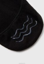 Z62T1154 Women Anna Field 8 Pack Trainer Socks Black - Image 2