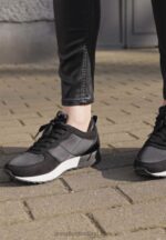 Z62T1165 Women Anna Field Trainers Black - Image 2