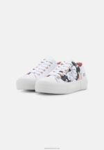 Z62T1174 Women Anna Field Disney Mickey Mouse Love Trainers White/Black - Image 3