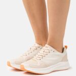 Z62T1184 Women Anna Field Trainers Beige/Orange