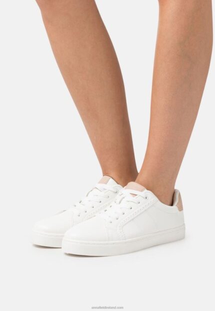 Z62T1192 Women Anna Field Trainers White/Beige