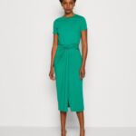 Z62T119 Women Anna Field Jersey Dress Green