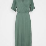 Z62T121 Women Anna Field Jersey Dress Green