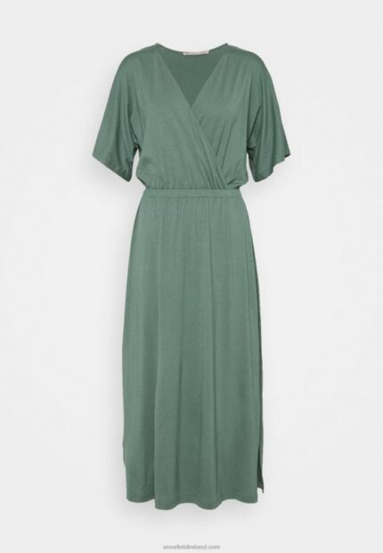 Z62T121 Women Anna Field Jersey Dress Green
