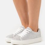 Z62T1225 Women Anna Field Trainers Silver