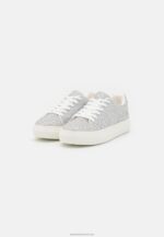 Z62T1225 Women Anna Field Trainers Silver - Image 3