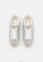 Z62T1225 Women Anna Field Trainers Silver - Image 6