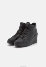 Z62T1227 Women Anna Field High-Top Trainers Black - Image 2