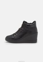 Z62T1227 Women Anna Field High-Top Trainers Black
