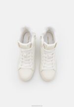 Z62T1229 Women Anna Field High-Top Trainers White - Image 5