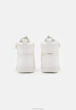 Z62T1234 Women Anna Field High-Top Trainers White/Gold - Image 4