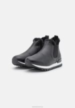 Z62T1235 Women Anna Field High-Top Trainers Black - Image 3
