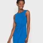 Z62T126 Women Anna Field Jersey Dress Blue