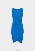 Z62T126 Women Anna Field Jersey Dress Blue - Image 4