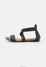 Z62T1280 Women Anna Field Leather Sandals Black - Image 2