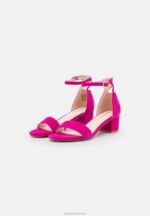 Z62T1283 Women Anna Field Leather Sandals Pink - Image 3