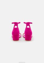 Z62T1283 Women Anna Field Leather Sandals Pink - Image 4