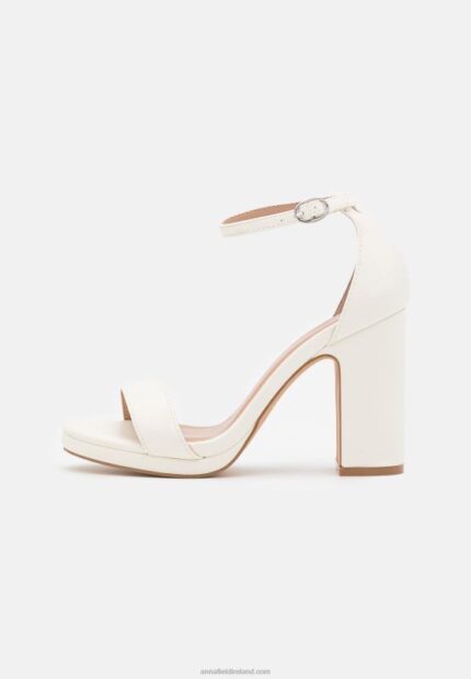 Z62T1288 Women Anna Field High Heeled Sandals White