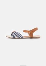 Z62T1290 Women Anna Field Sandals Cognac/Dark Blue - Image 2