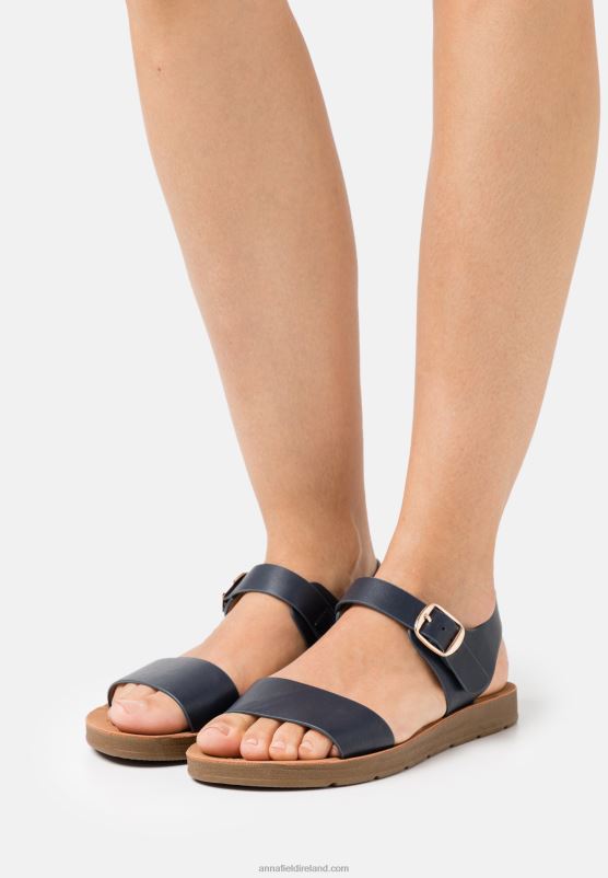 z62t1294_women_anna_field_sandals_dark_blue.jpg Z62T1294 Women Anna Field Sandals Dark Blue - Image 1