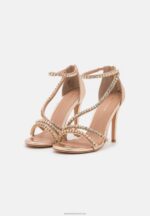 Z62T1295 Women Anna Field High Heeled Sandals Gold - Image 3