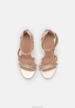 Z62T1295 Women Anna Field High Heeled Sandals Gold - Image 6