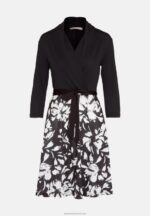 Z62T130 Women Anna Field Jersey Dress Black/White - Image 5