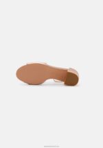 Z62T1310 Women Anna Field Leather Sandals Rose Gold-Coloured - Image 5