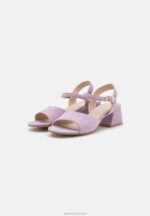 Z62T1329 Women Anna Field Leather Sandals Lilac - Image 3