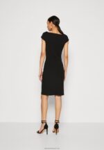 Z62T133 Women Anna Field Jersey Dress Black - Image 3