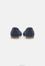 Z62T1340 Women Anna Field Leather Sandals Dark Blue - Image 4