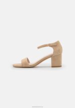 Z62T1355 Women Anna Field Leather Sandals Beige - Image 2