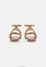 Z62T1357 Women Anna Field Leather Sandals Beige - Image 4